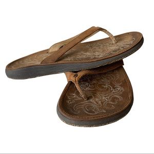 OluKai women’s leather sandals